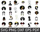 Kit Digital Mulher Afro Black Png  - Thumbnail 5