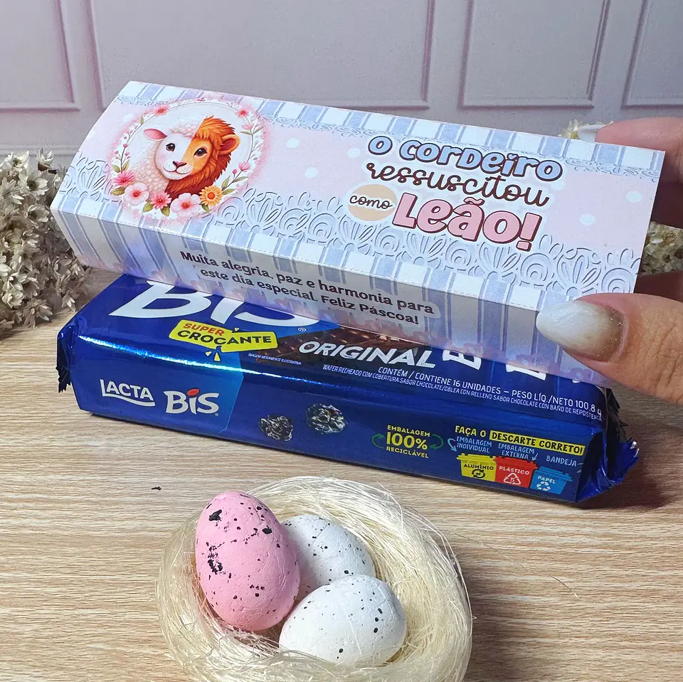 Arquivo de Corte Mimos Páscoa Leão e o Cordeiro em Pdf  11