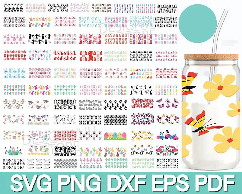 500 Artes para Copo Tampa de Bambu Café Gelado Copo de Vidro Coffe Glass Arquivo em Png  3