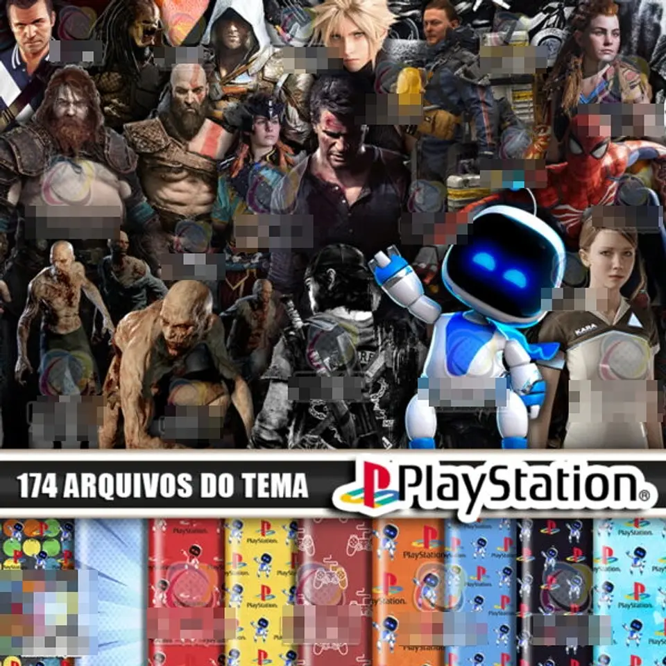 Kit Digital PlayStation em Png 1