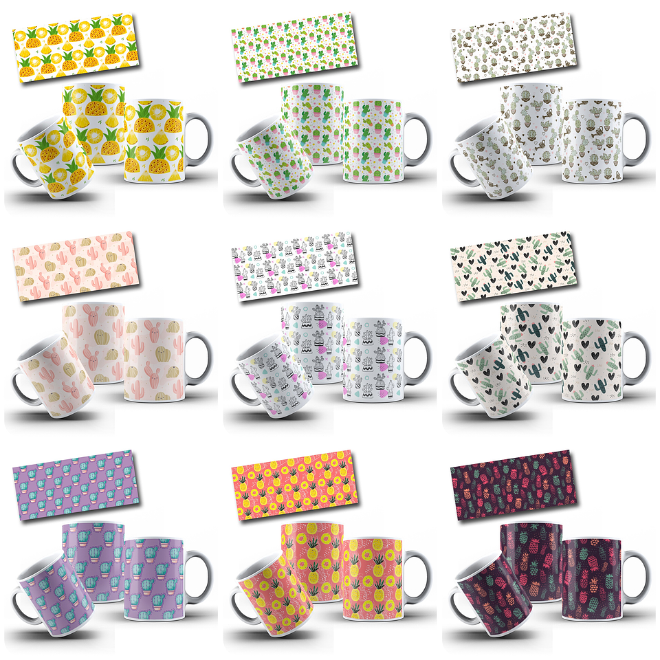 48 Artes para Caneca Estampas Diversas Femininas Arquivo Editável 14