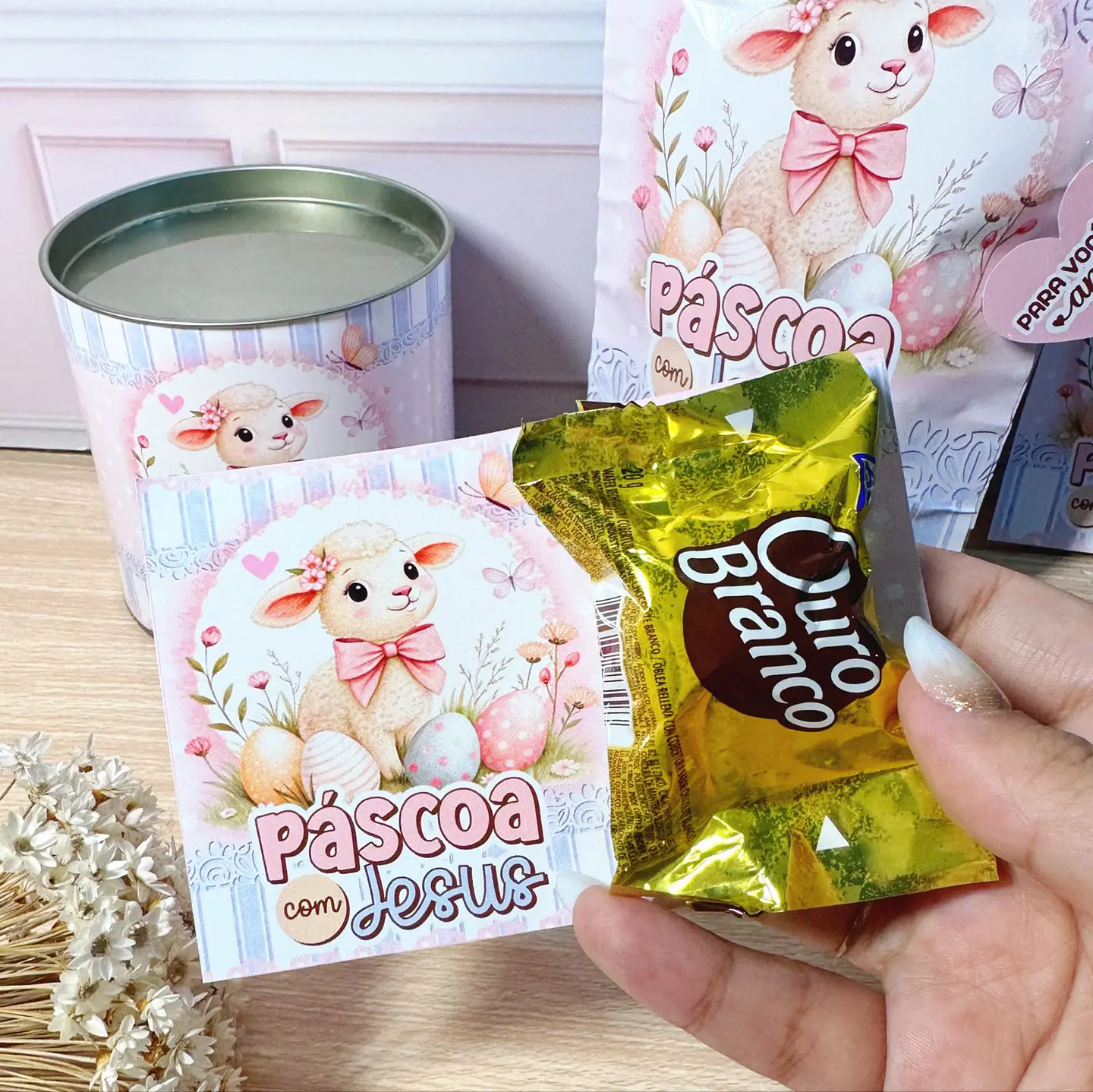 Arquivo de Corte Mimos Páscoa Leão e o Cordeiro em Pdf  13