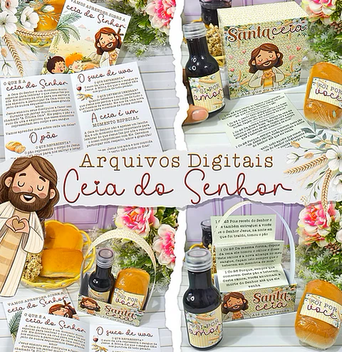 Arquivos Prontos Aprendendo Sobre  a Ceia do Senhor Arquivo em Pdf