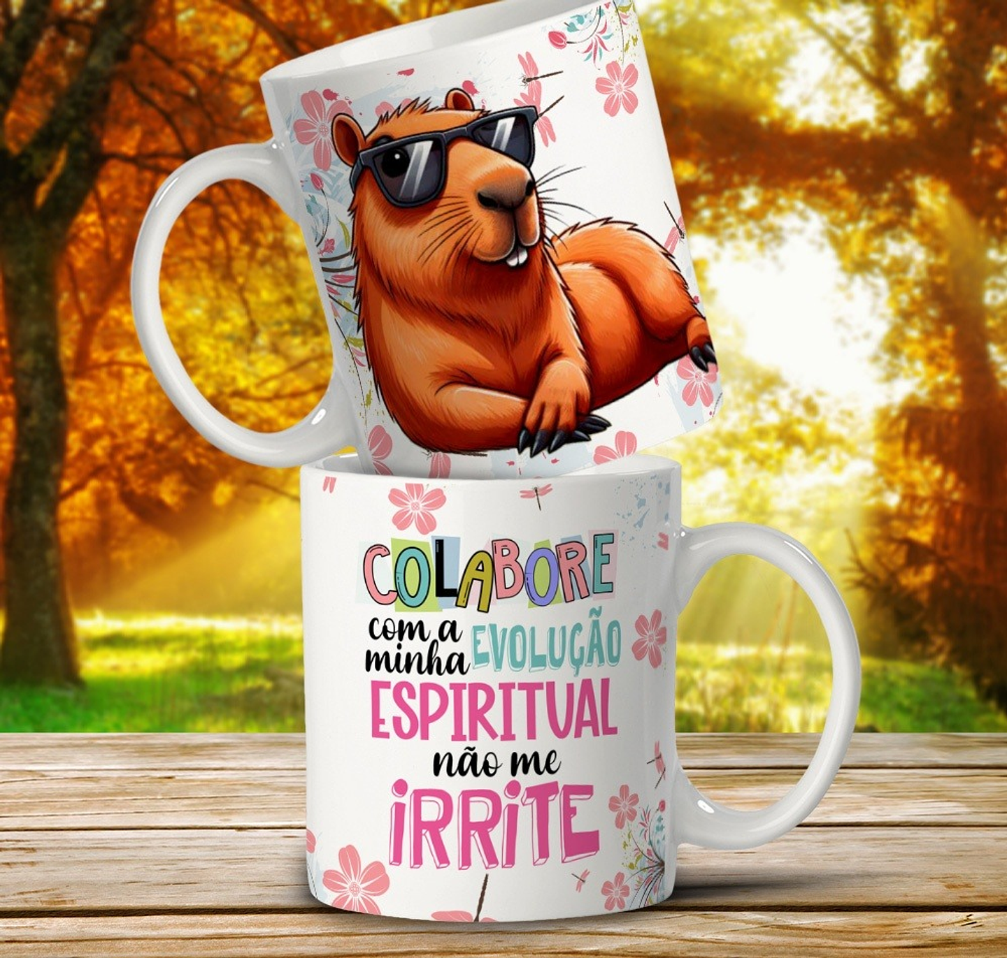 11 Artes para Caneca Capivara debochada Arquivo em Editável 5