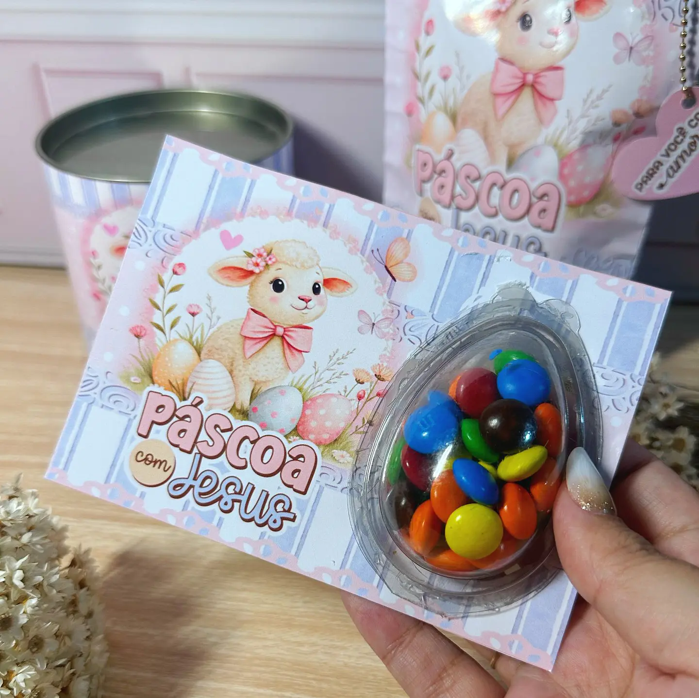 Arquivo de Corte Mimos Páscoa Leão e o Cordeiro em Pdf  15