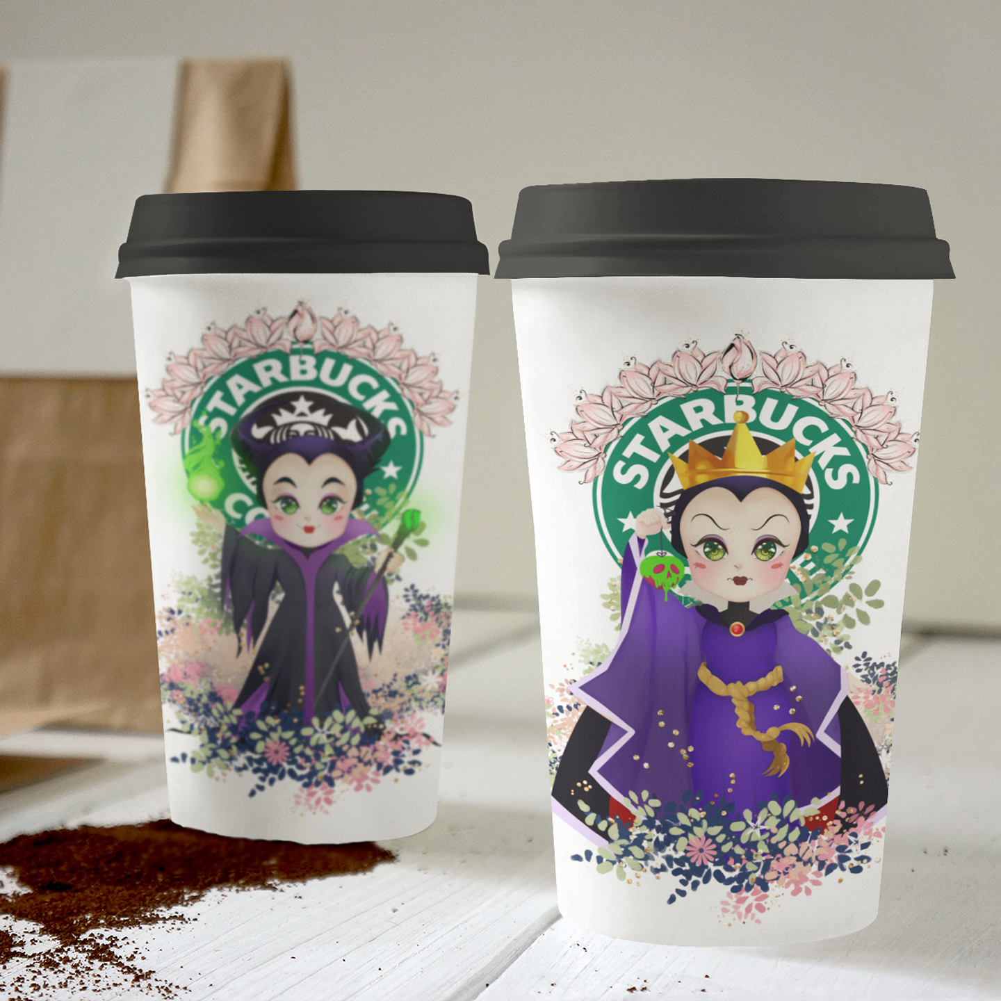 30 Artes para Copo Starbuck Personagens Arquivo em Jpg  9