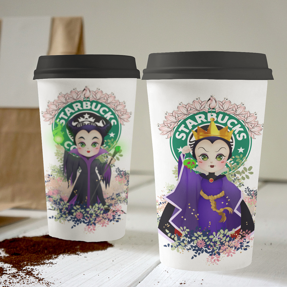 30 Artes para Copo Starbuck Personagens Arquivo em Jpg  9