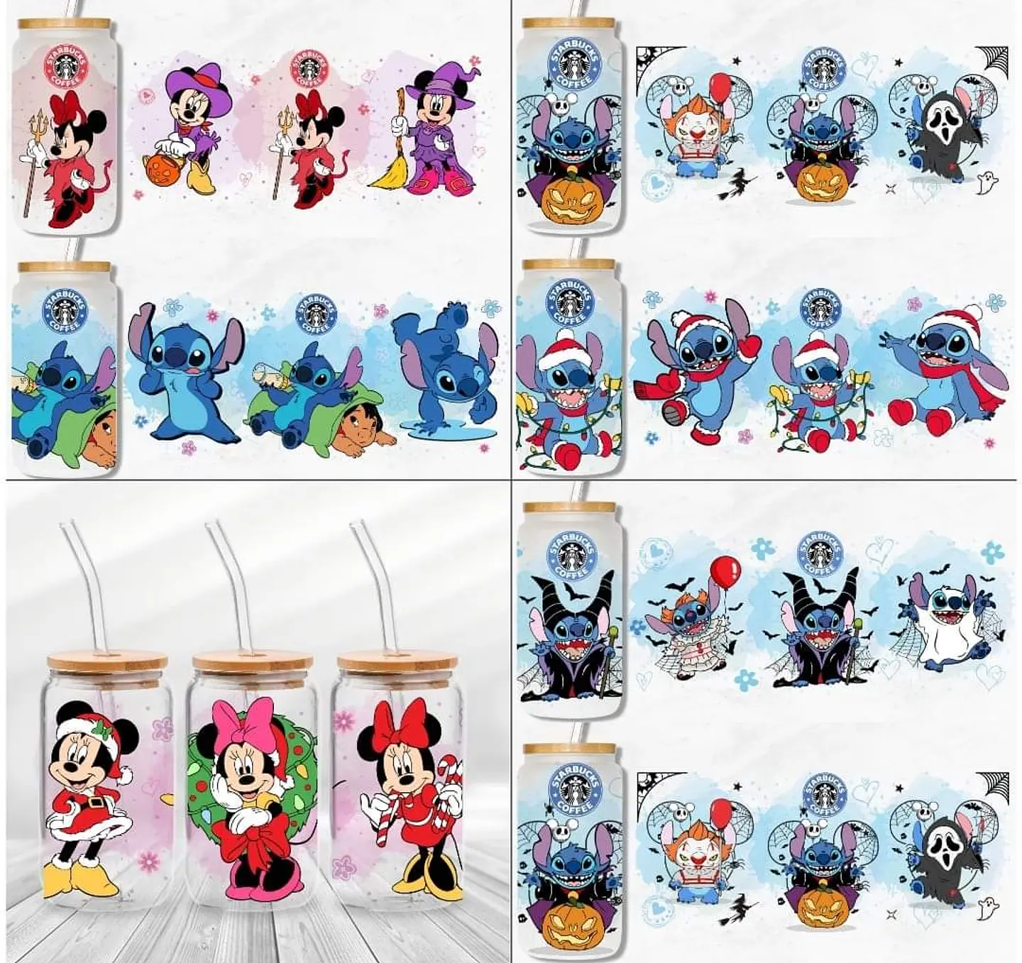 500 Artes para Copo Tampa de Bambu Café Gelado Copo de Vidro Coffe Glass Arquivo em Png  7