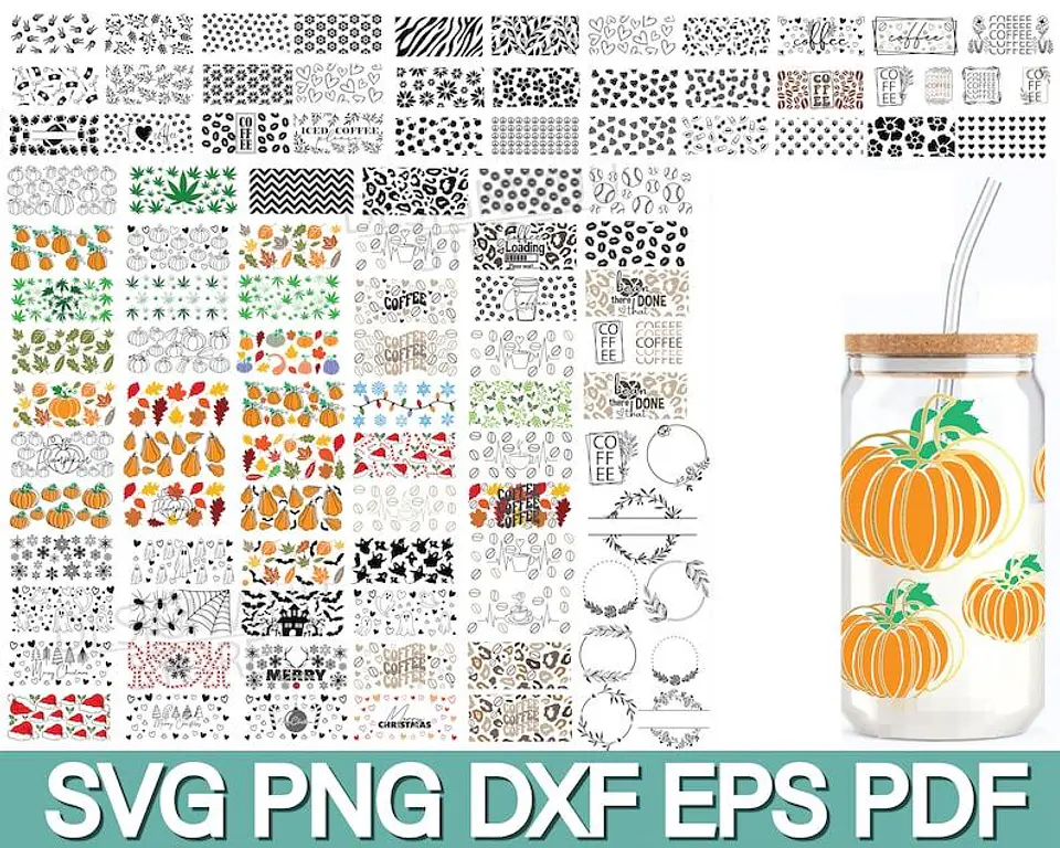 500 Artes para Copo Tampa de Bambu Café Gelado Copo de Vidro Coffe Glass Arquivo em Png  11