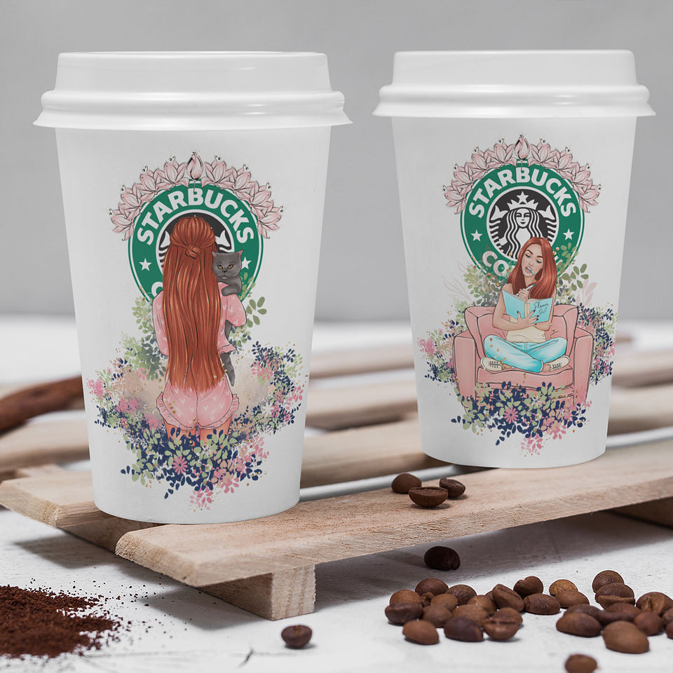 30 Artes para Copo Starbuck Personagens Arquivo em Jpg  10