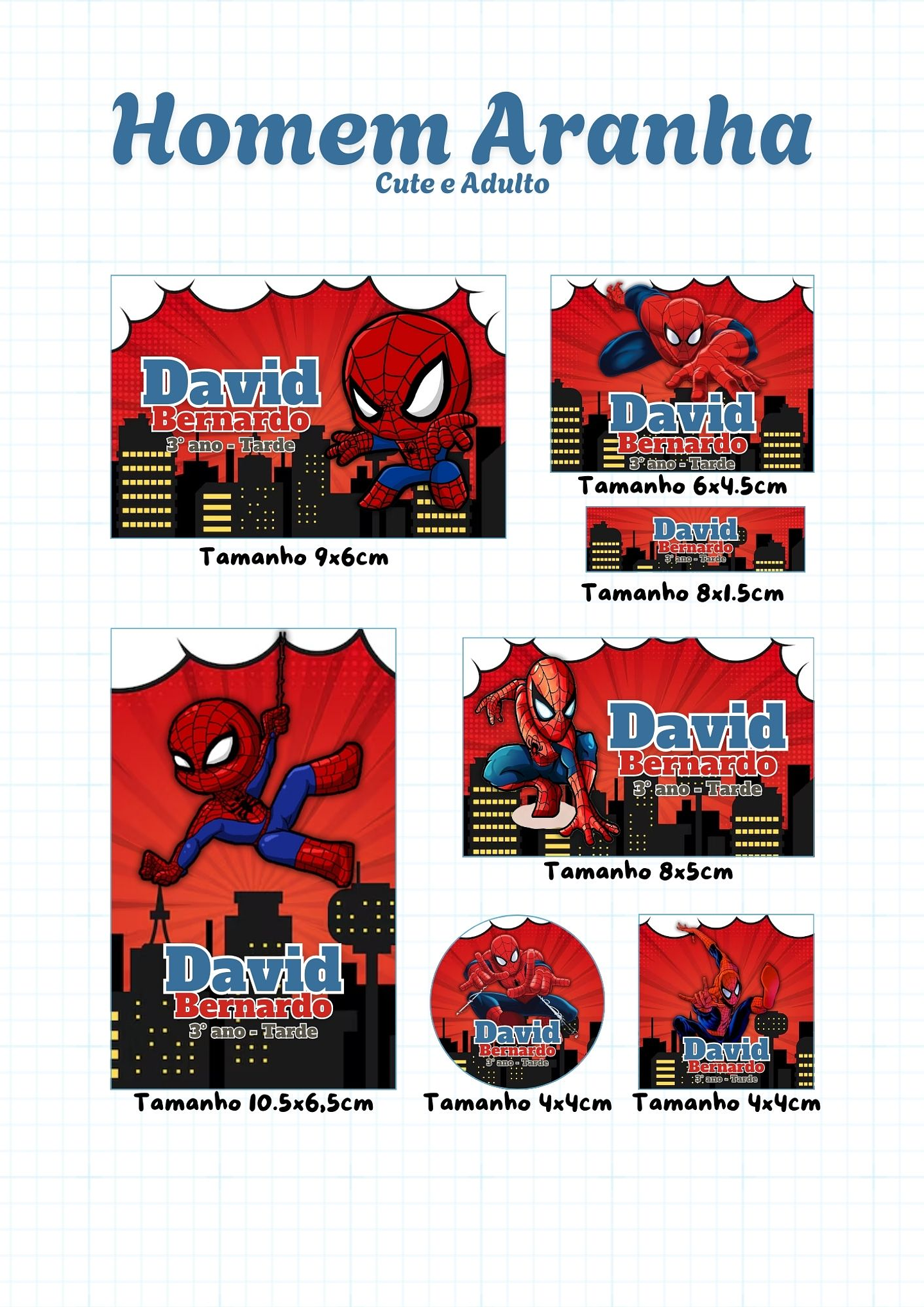 30 Artes para Etiquetas Volta as Aulas Personagens Arquivo Editável  19