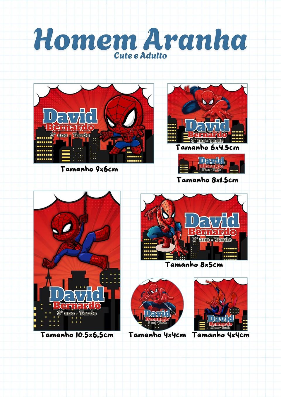 30 Artes para Etiquetas Volta as Aulas Personagens Arquivo Editável  19