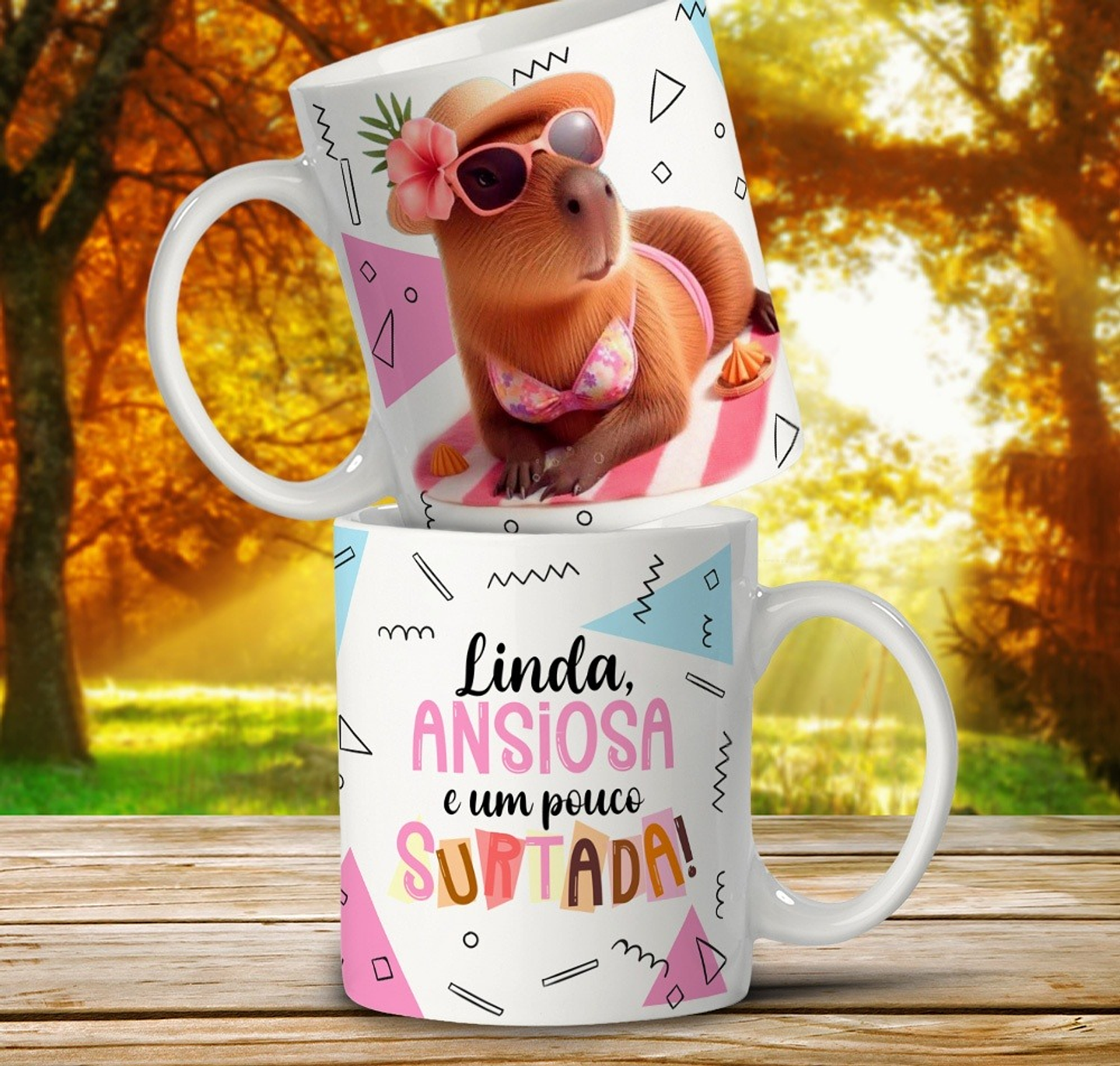 11 Artes para Caneca Capivara debochada Arquivo em Editável 10