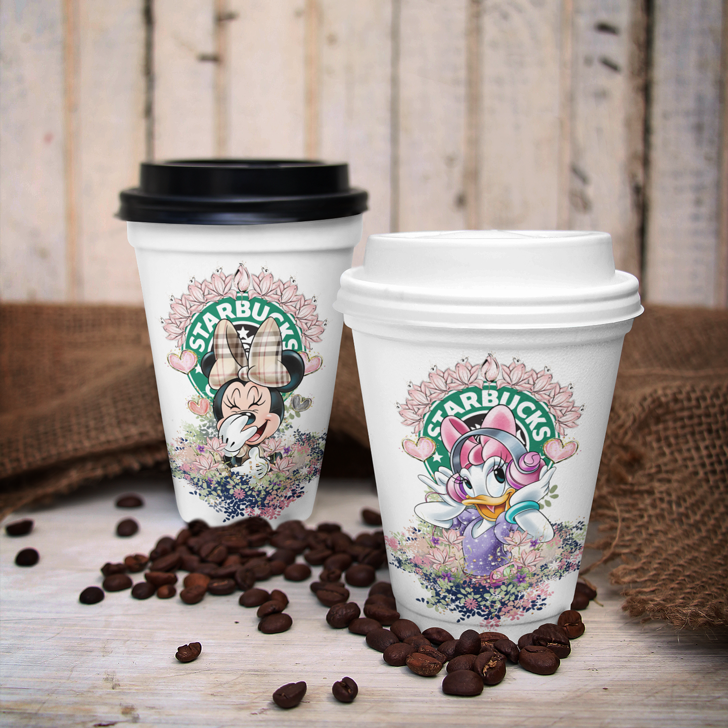 30 Artes para Copo Starbuck Personagens Arquivo em Jpg  12
