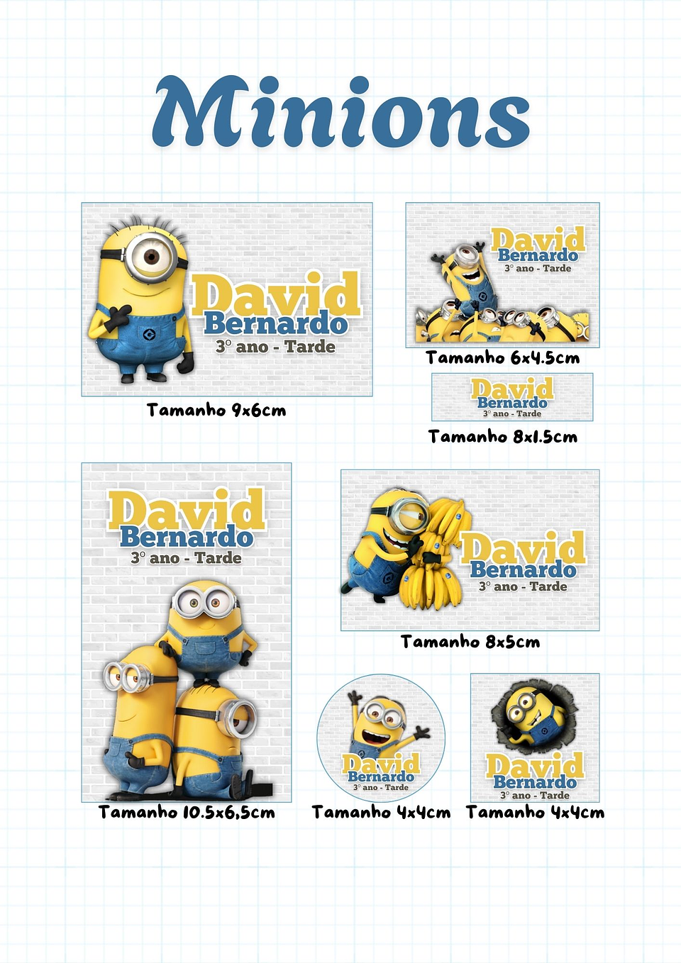 30 Artes para Etiquetas Volta as Aulas Personagens Arquivo Editável  22