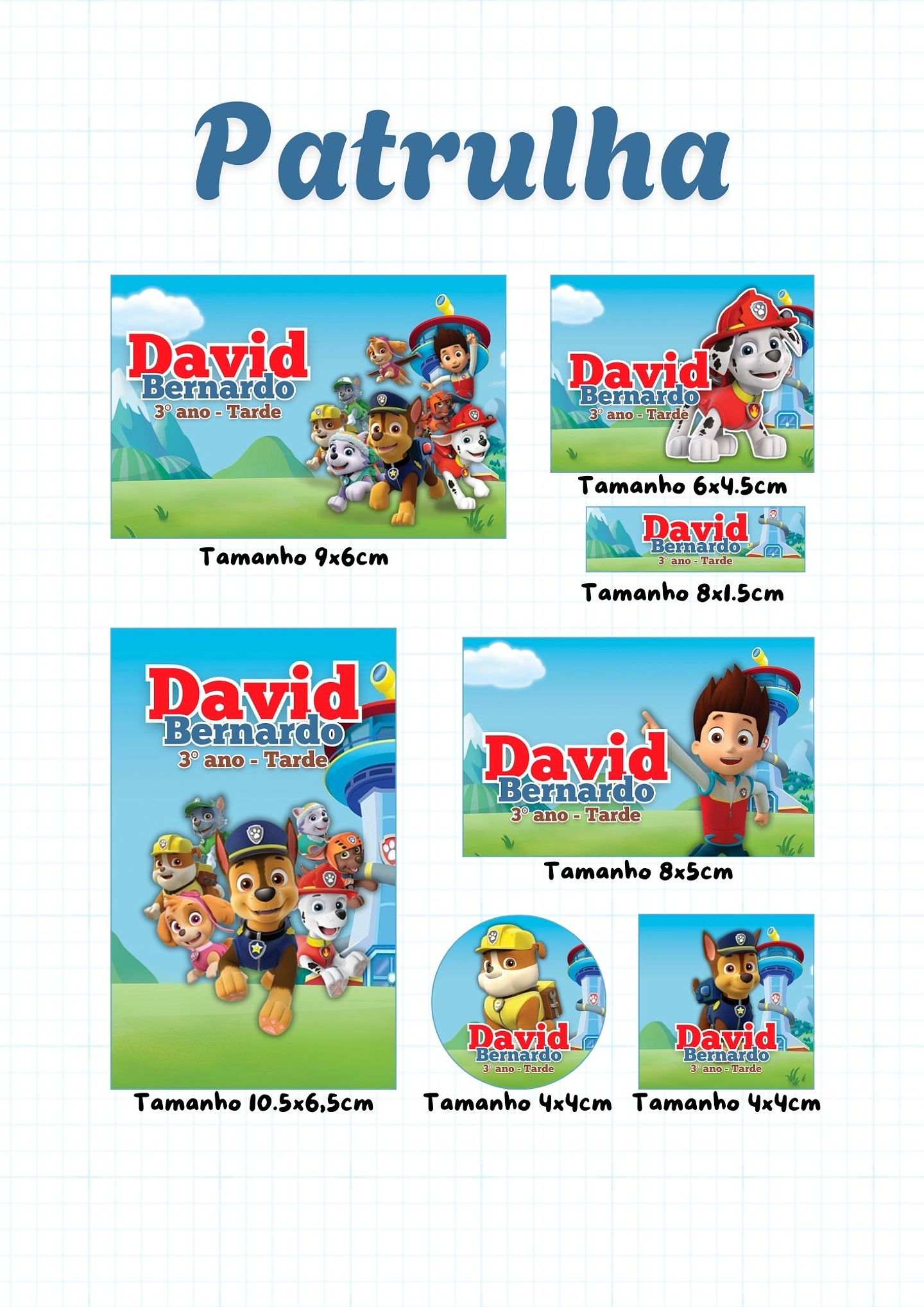 30 Artes para Etiquetas Volta as Aulas Personagens Arquivo Editável  23