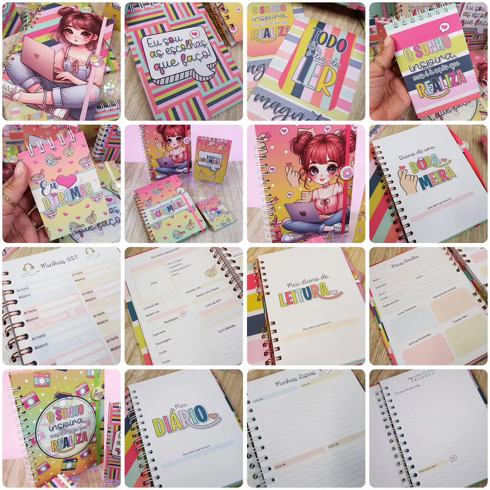 Arquivos para Encadernação Coleção Beautiful Girl Princesa e Dorama Doramenira Arquivo em Pdf 9