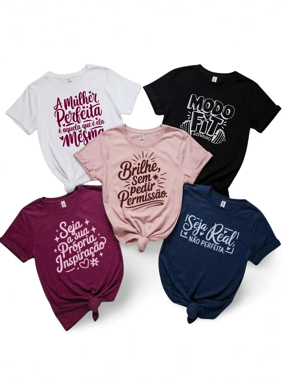 Kit Digital Frases Dia das Mulheres Motivaciaonal em Png  4