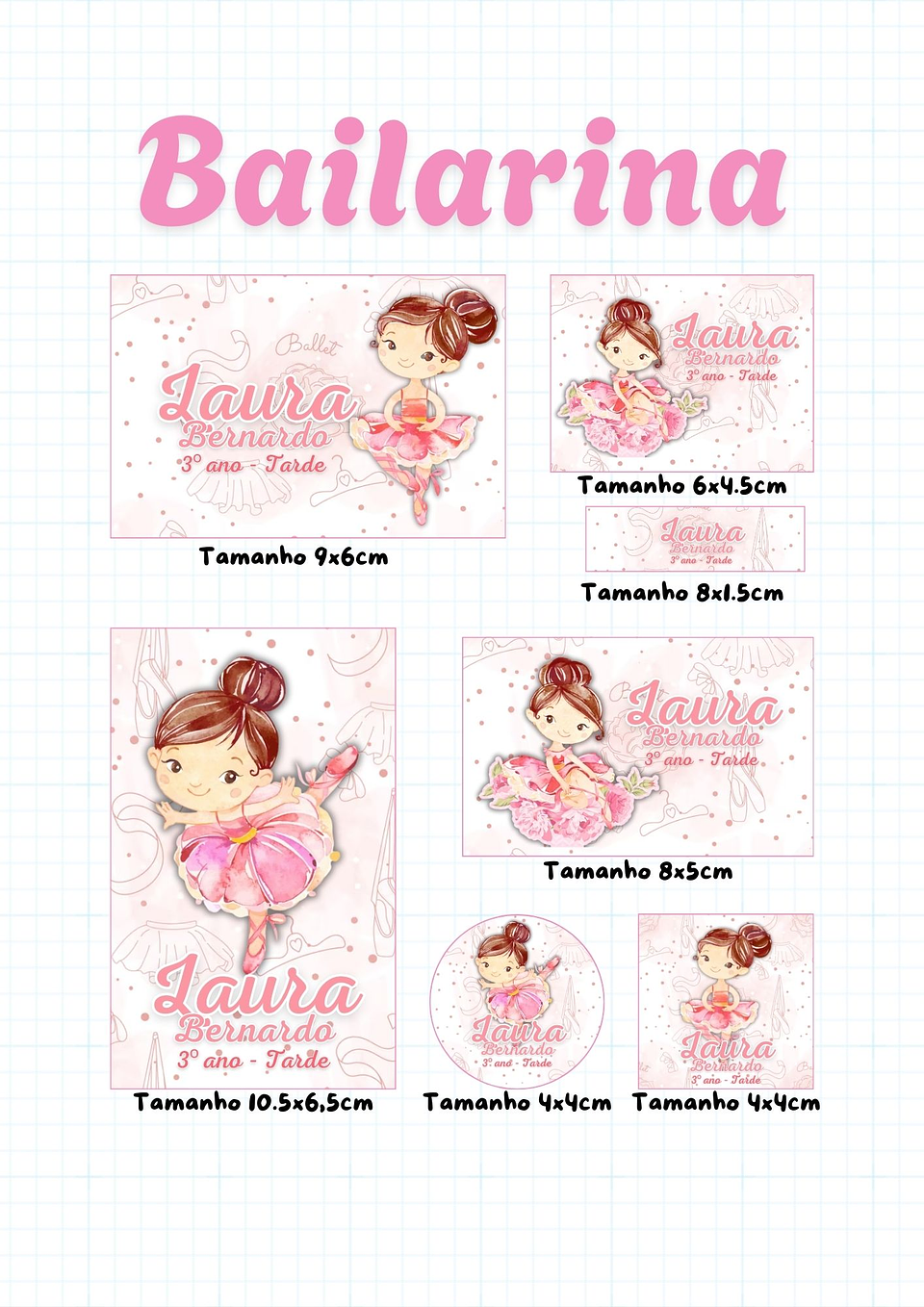 30 Artes para Etiquetas Volta as Aulas Personagens Arquivo Editável  25