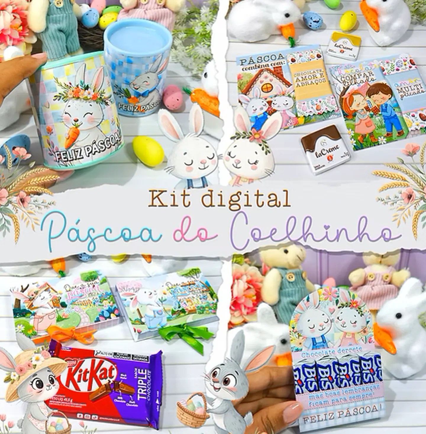 Arquivos Prontos Mimos Páscoa Coelhinhos Arquivo em Pdf 1