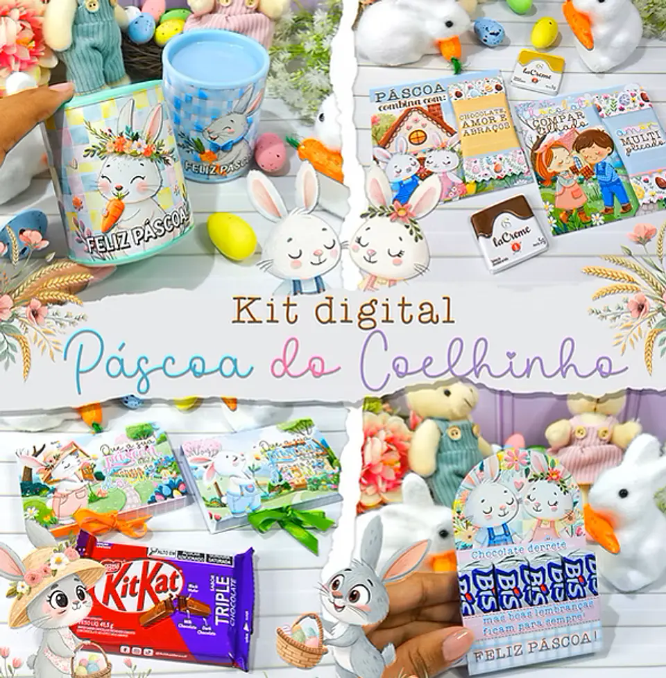 Arquivos Prontos Mimos Páscoa Coelhinhos Arquivo em Pdf 1