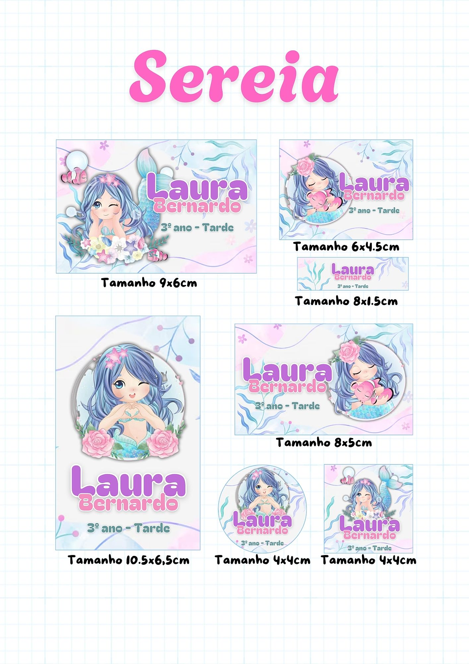 30 Artes para Etiquetas Volta as Aulas Personagens Arquivo Editável  26