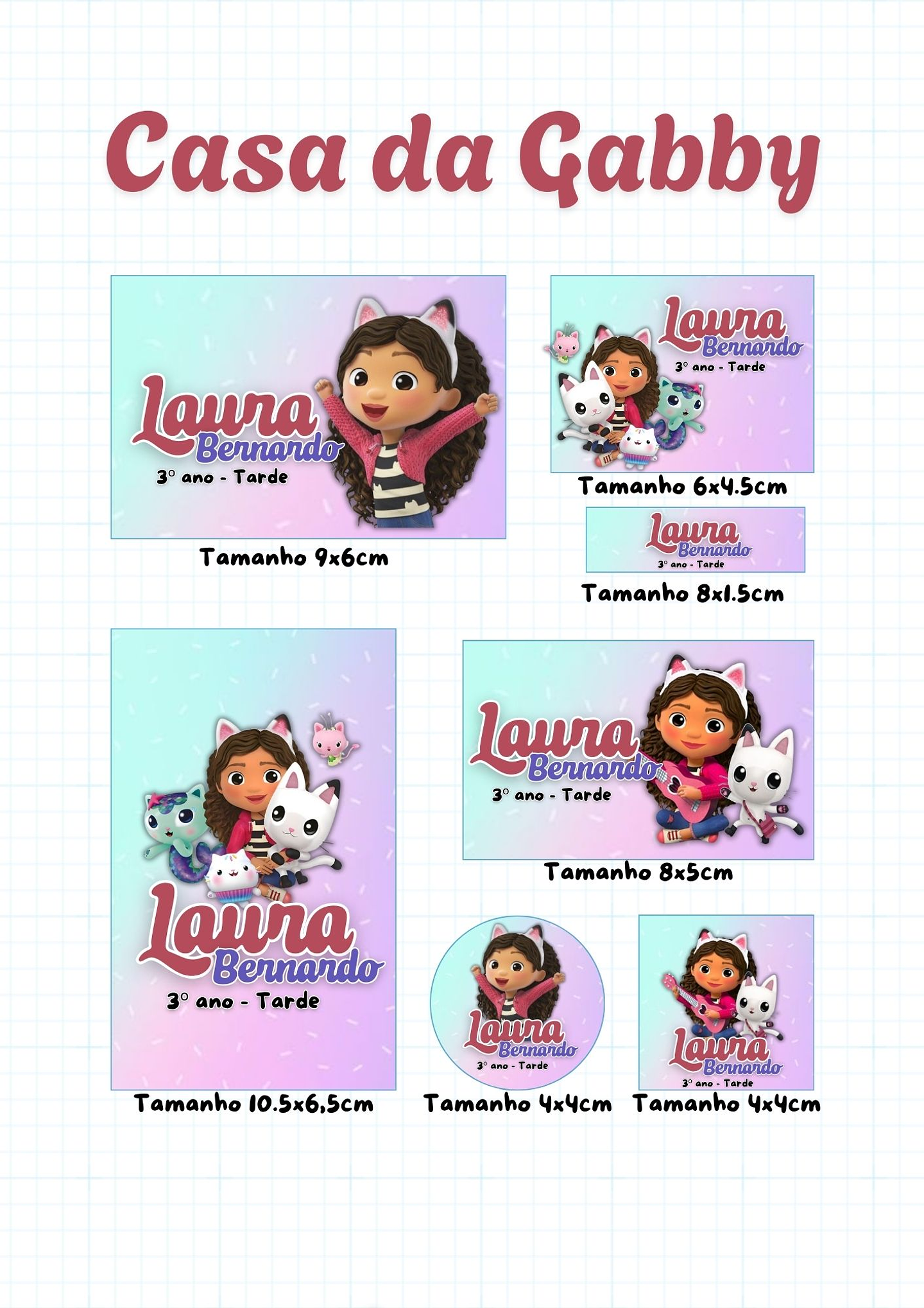 30 Artes para Etiquetas Volta as Aulas Personagens Arquivo Editável  28