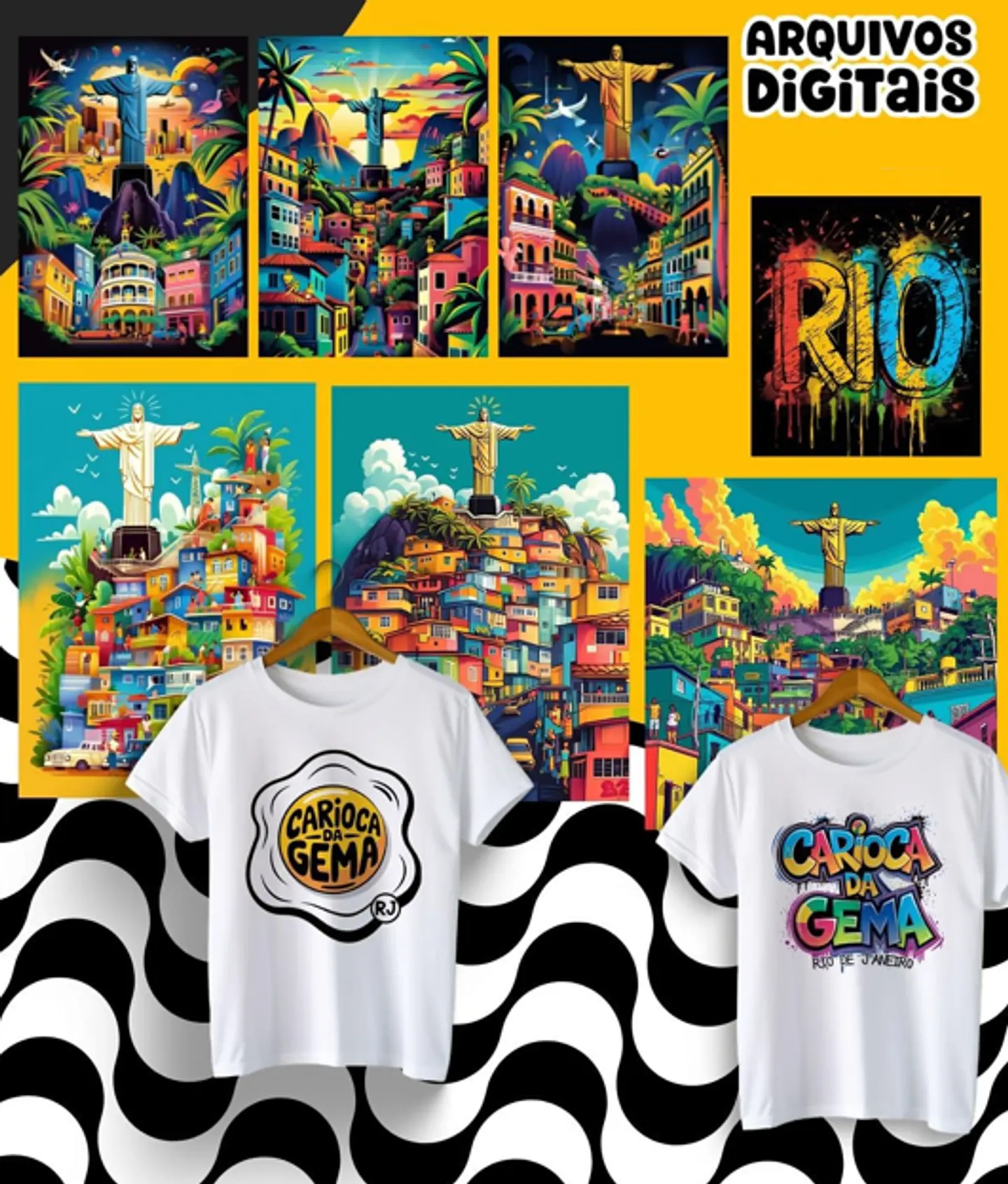 Kit Digital Frases Cidade do Rio de Janeiro RJ em Png 4