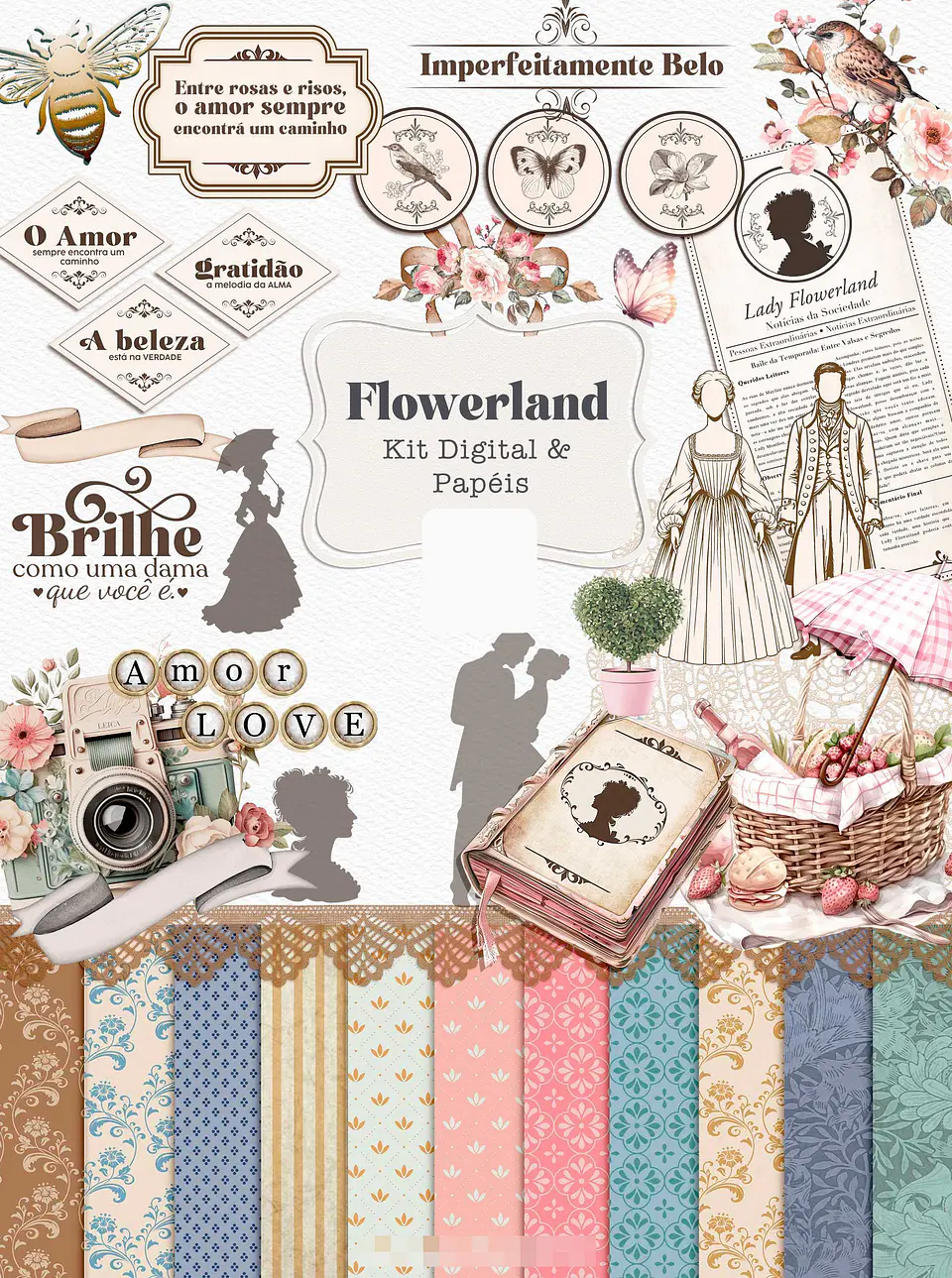 Kit Digital Flowerland Png 1