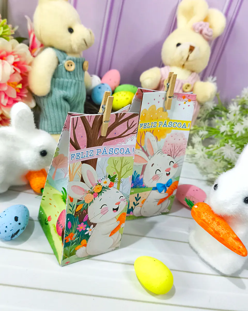 Arquivos Prontos Mimos Páscoa Coelhinhos Arquivo em Pdf 7