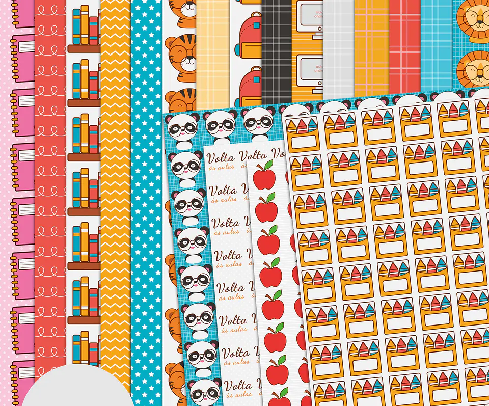 Kit Digital Volta as Aulas Bichos em Png  2