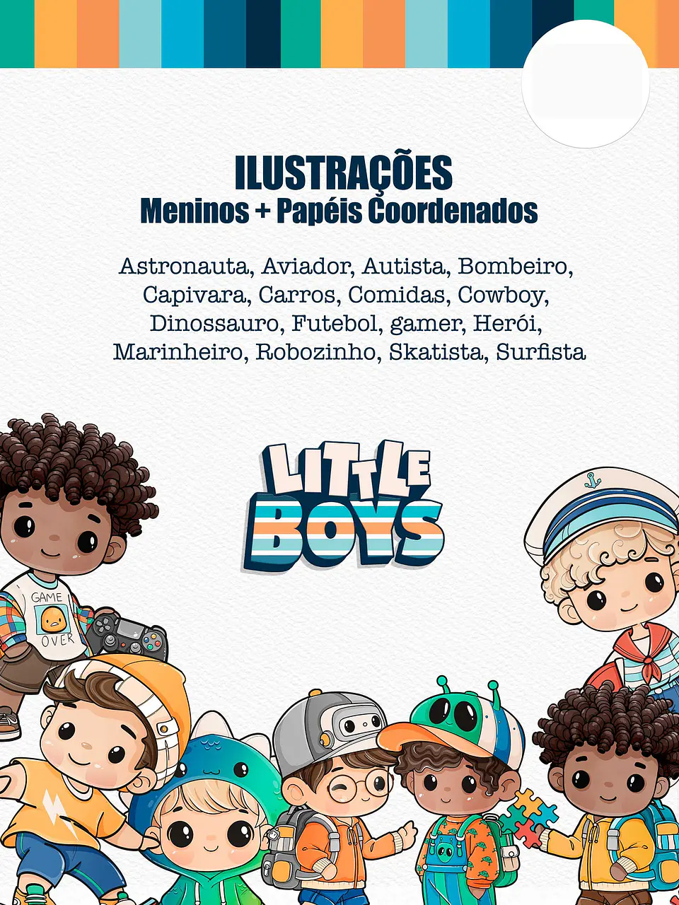 Kit Digital Meninos Little Boys Png  1