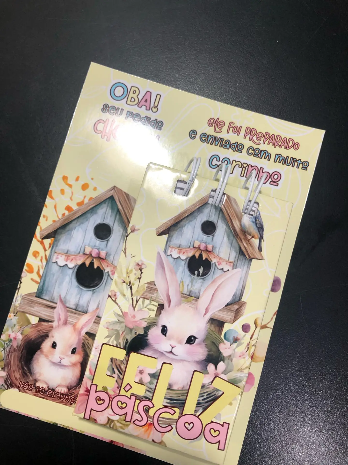 Kit Digital Cartão e Arte Capa Mini Bloco Páscoa em Pdf 2