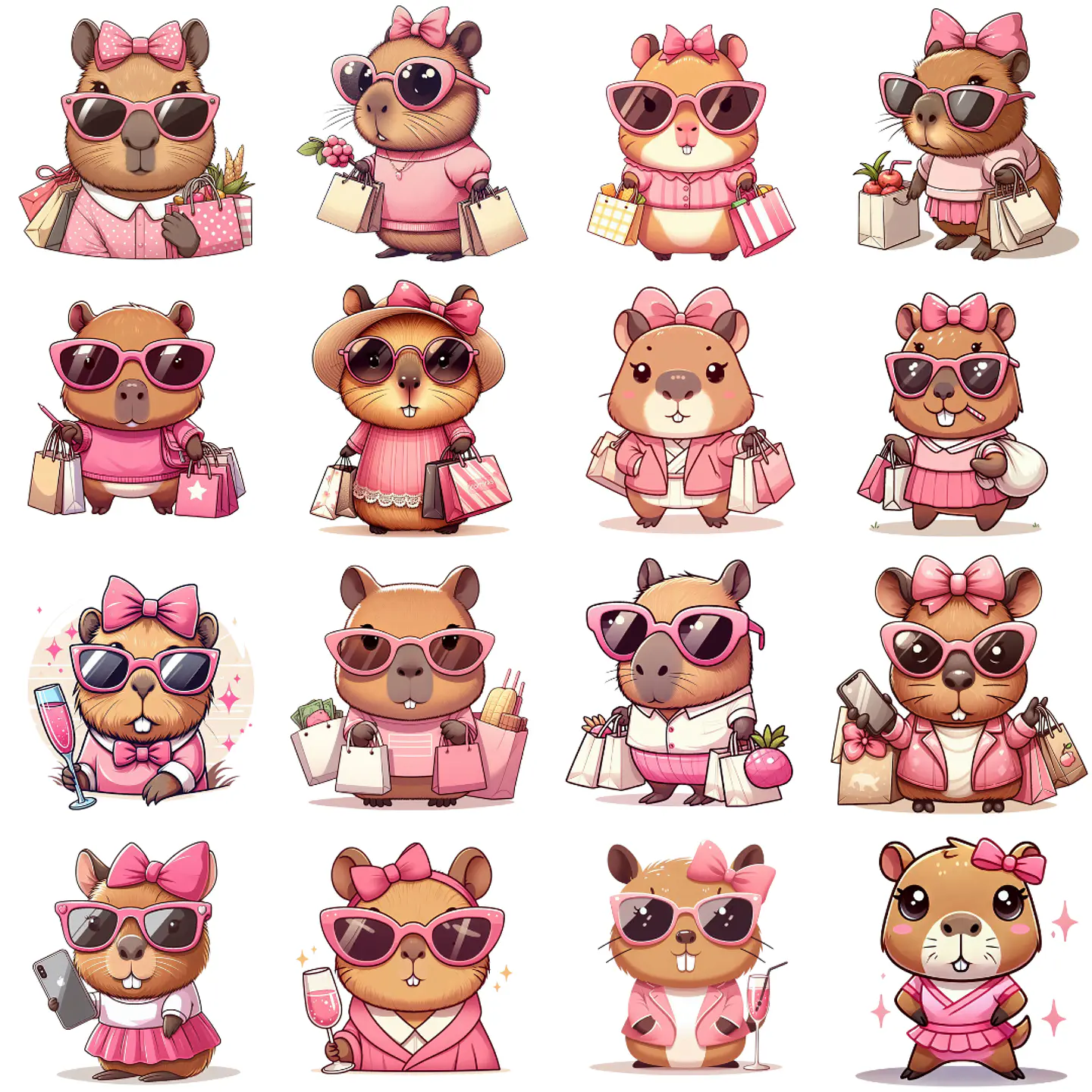 Kit Digital Capivara Me Mimei em Png 3