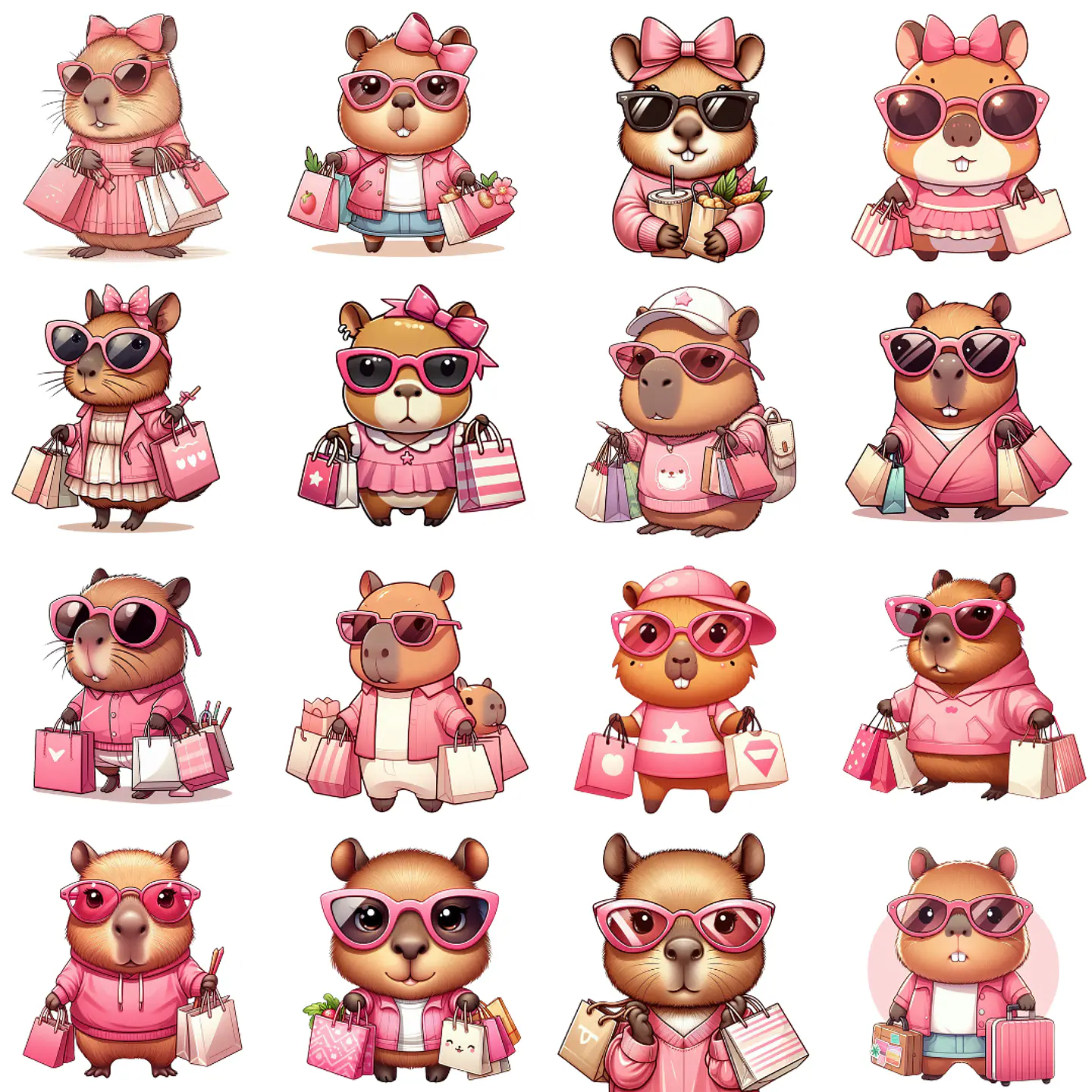 Kit Digital Capivara Me Mimei em Png 4