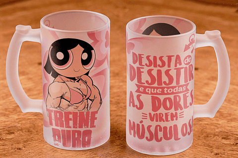 12 Artes para Copo Chopp Meninas Super Poderosas Arquivo em Jpg