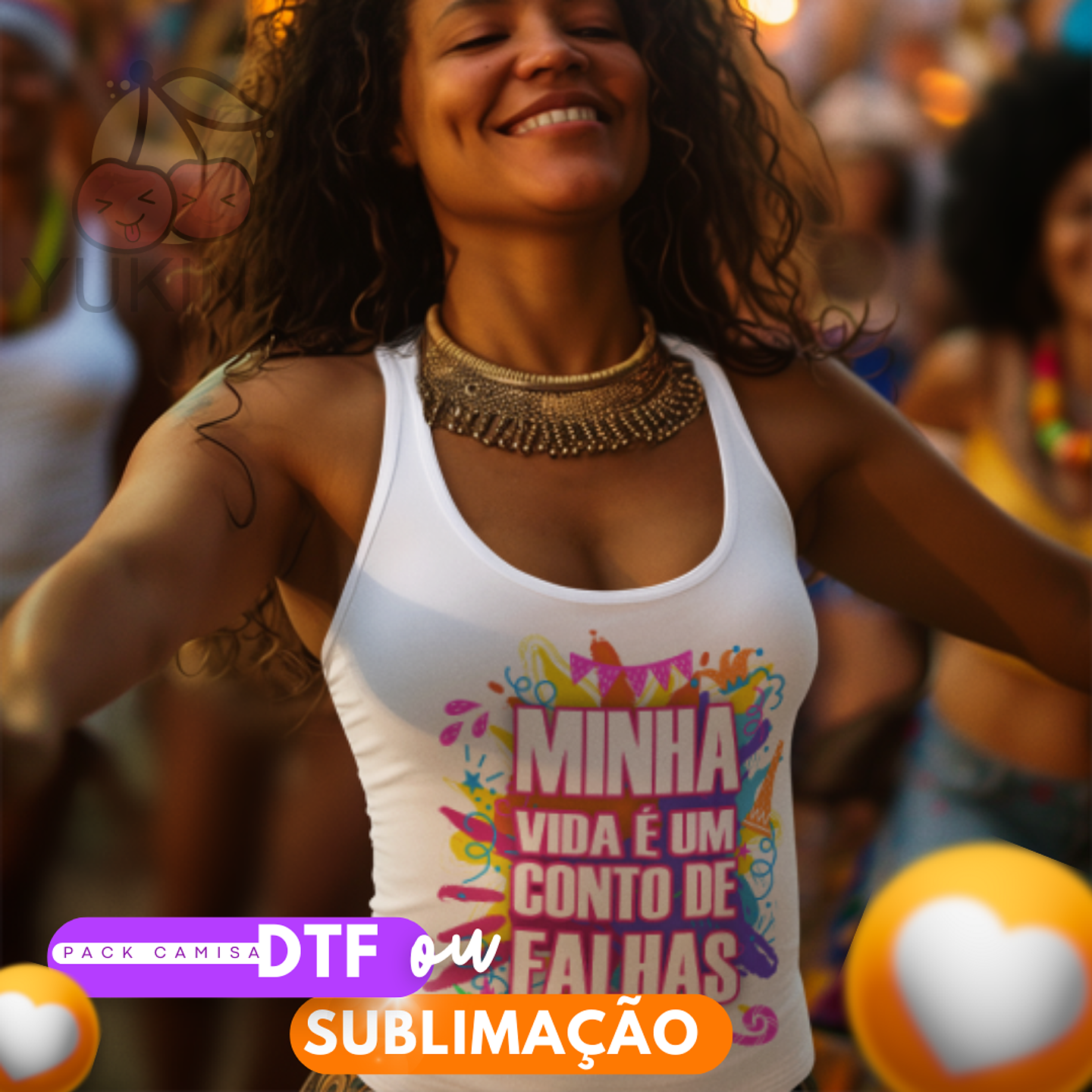6 Artes para Camisa Carnaval Frases Arquivo em Png 4
