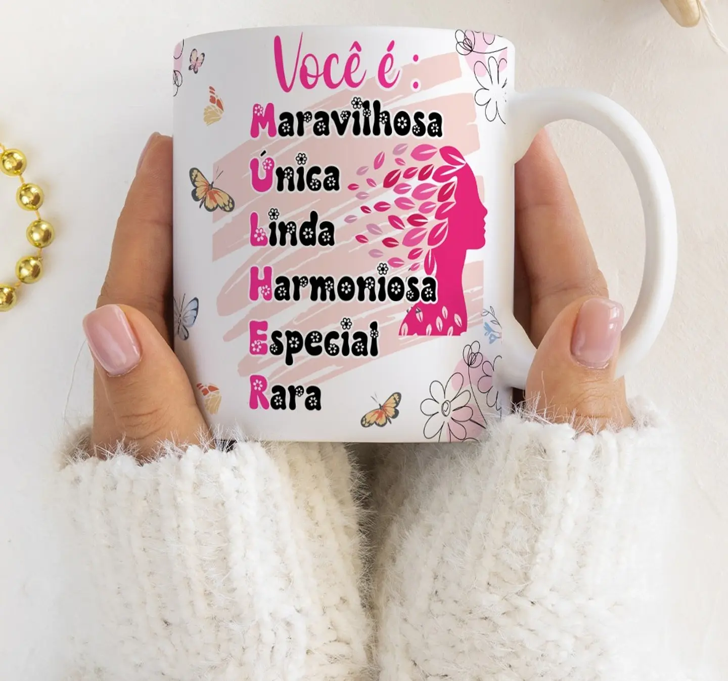 26 Artes para Caneca Alfabeto Dia das Mulheres Arquivo Editável 2