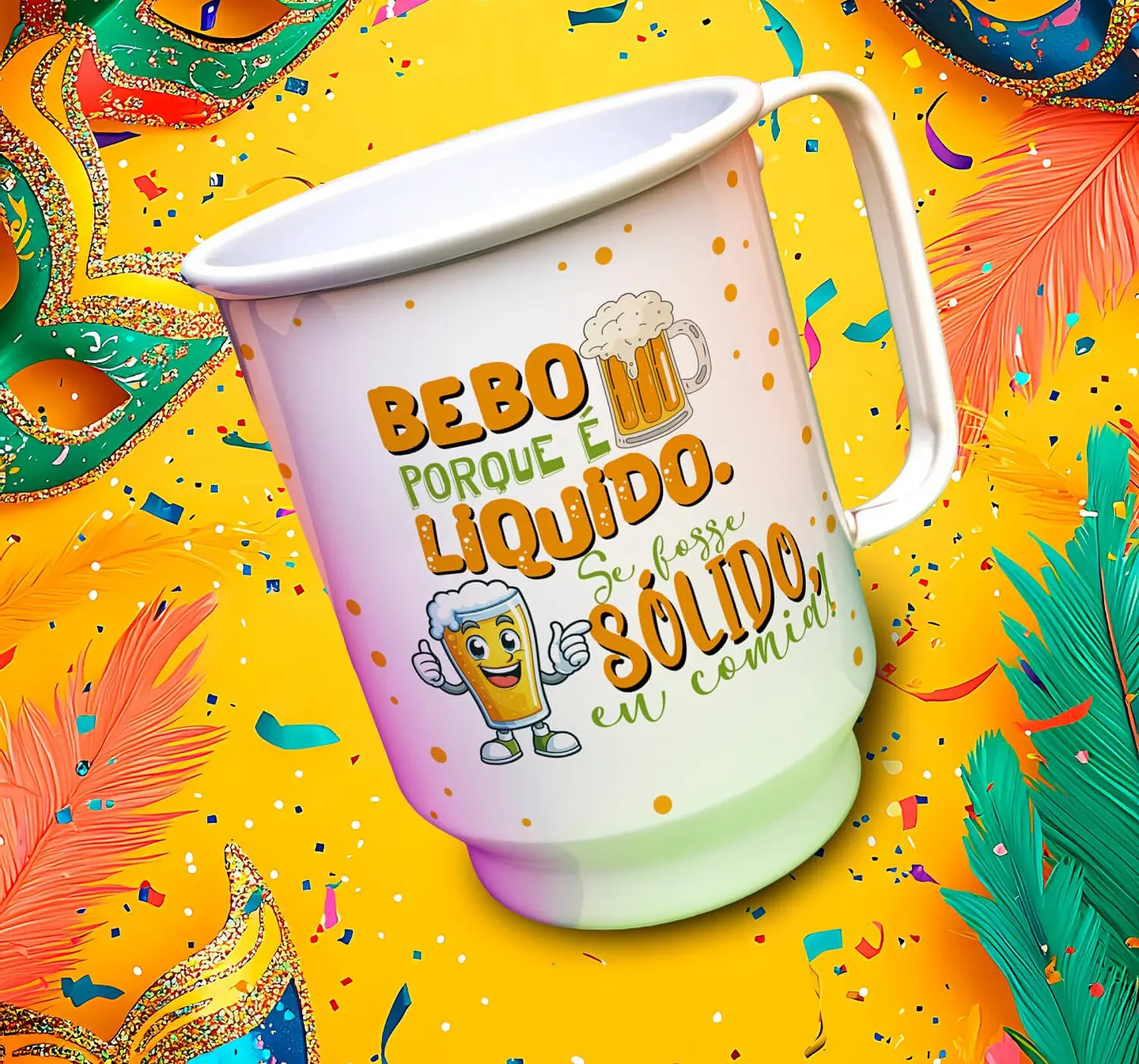 13 Artes para Copo Chopp Carnaval Arquivo Editável 4