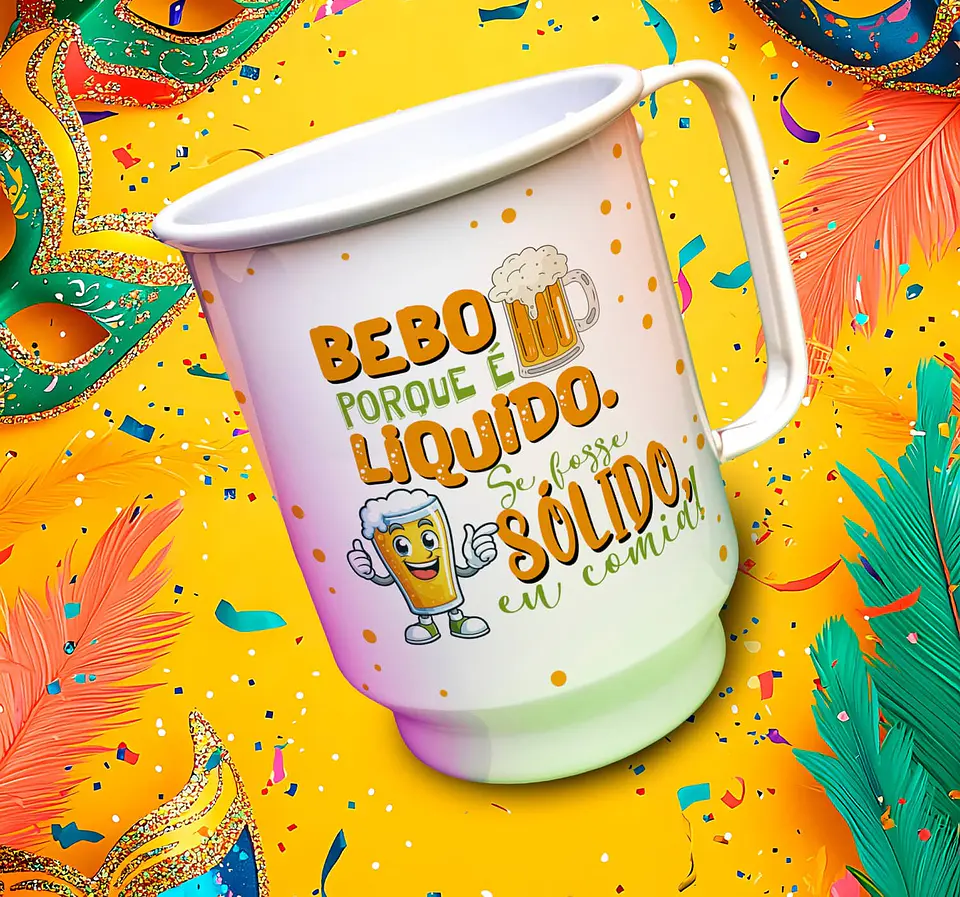 13 Artes para Copo Chopp Carnaval Arquivo Editável 4