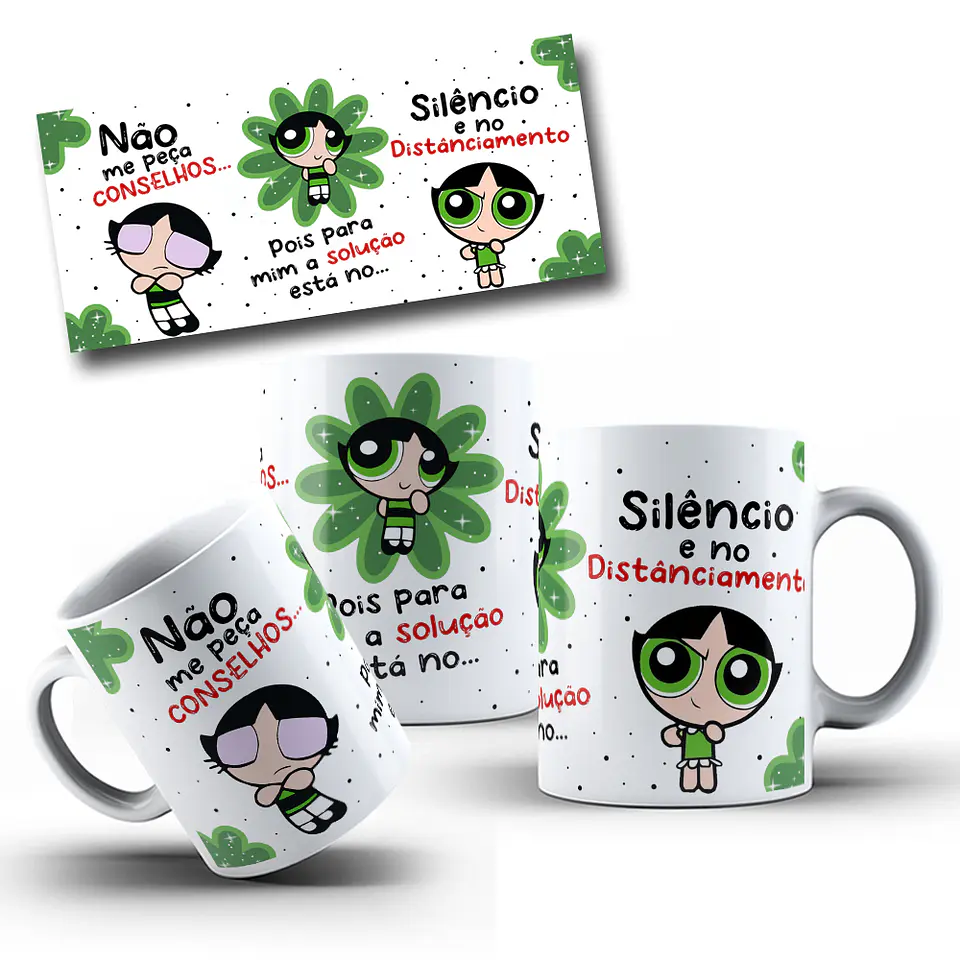 Artes Caneca Docinho Não me peça conselhos pois para mim a solução está no silênco e no distanciamento Arquivo em Jpg  1