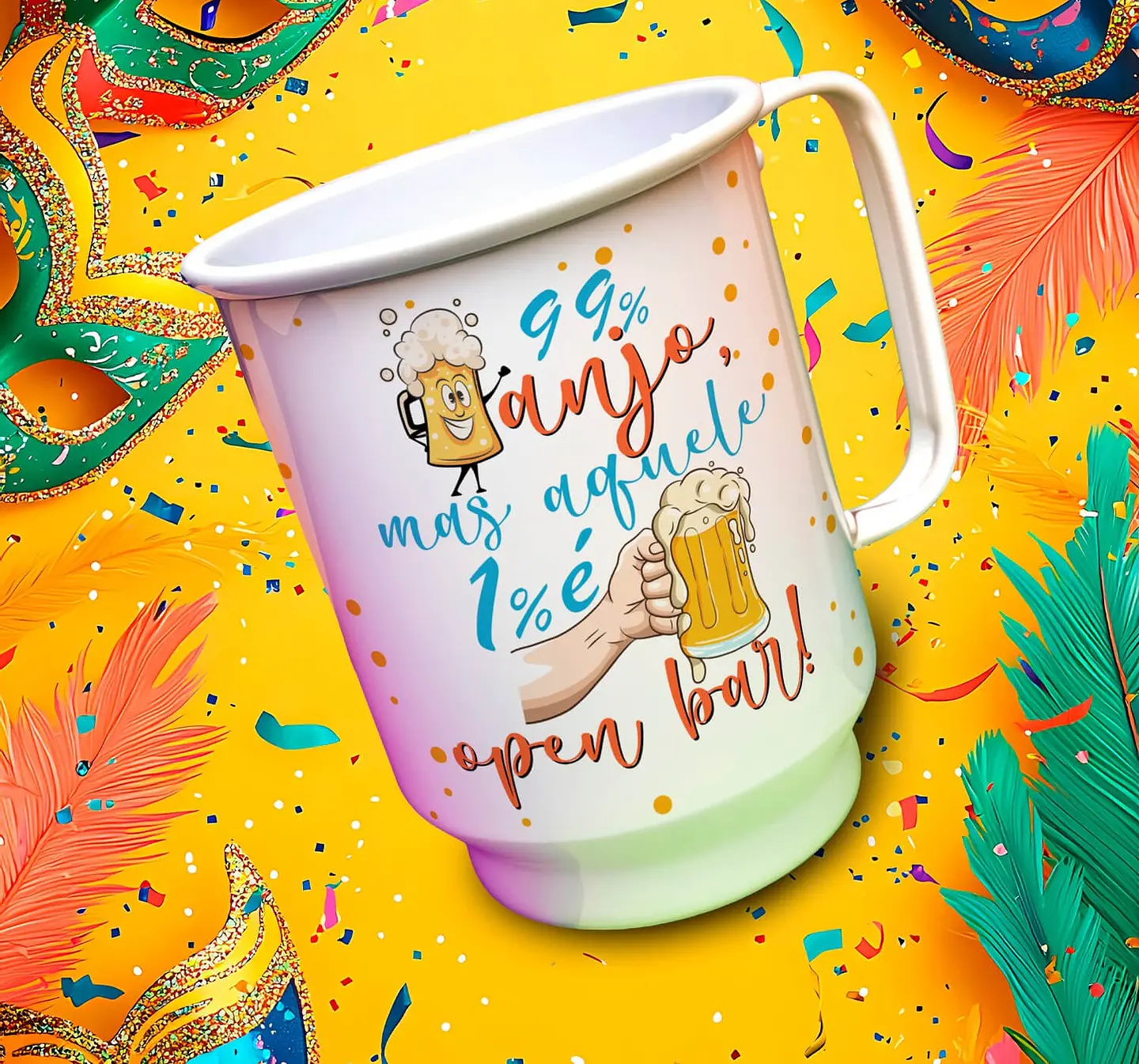 13 Artes para Copo Chopp Carnaval Arquivo Editável 5