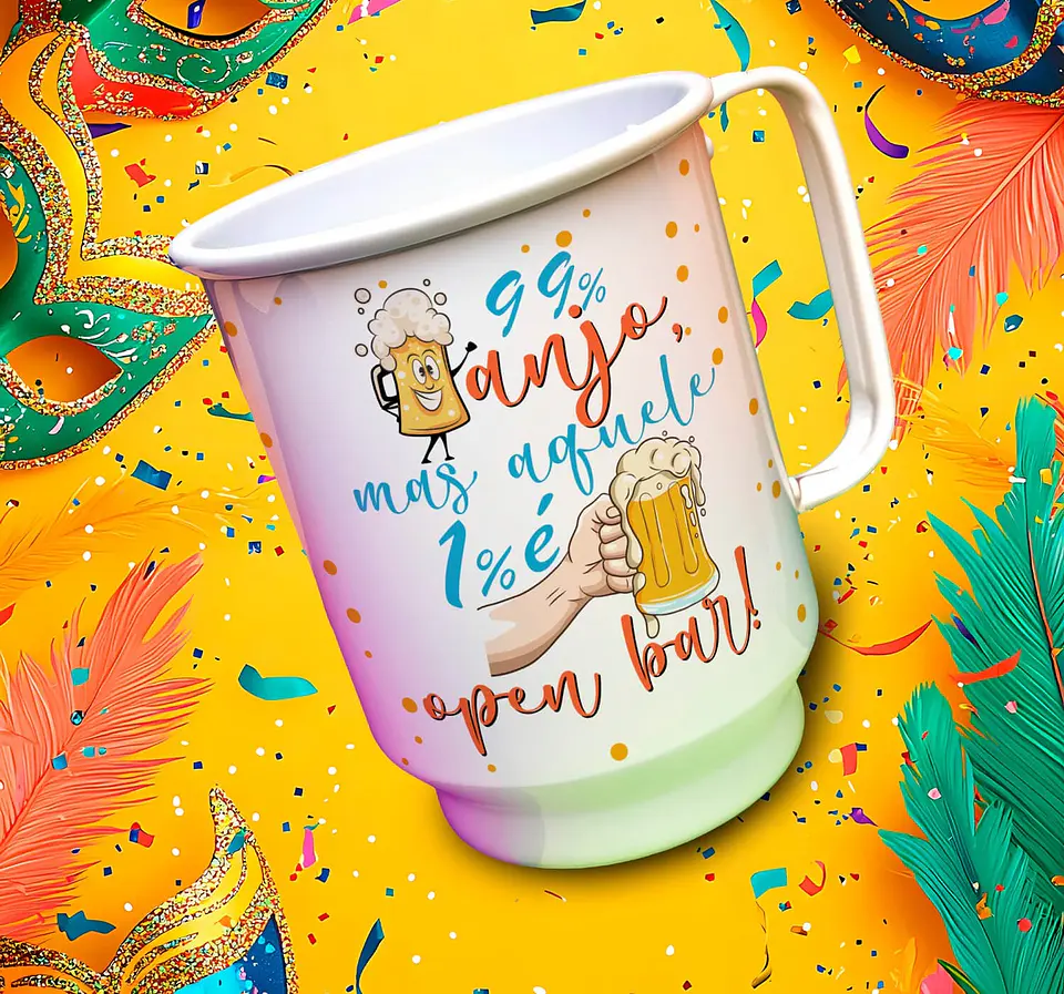 13 Artes para Copo Chopp Carnaval Arquivo Editável 5