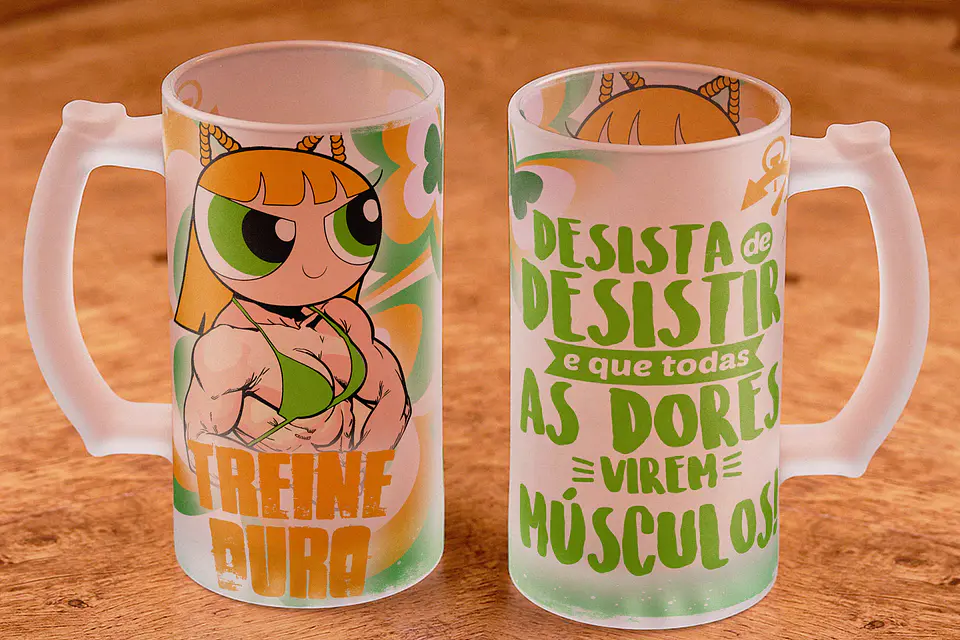 12 Artes para Copo Chopp Meninas Super Poderosas Arquivo em Jpg 4