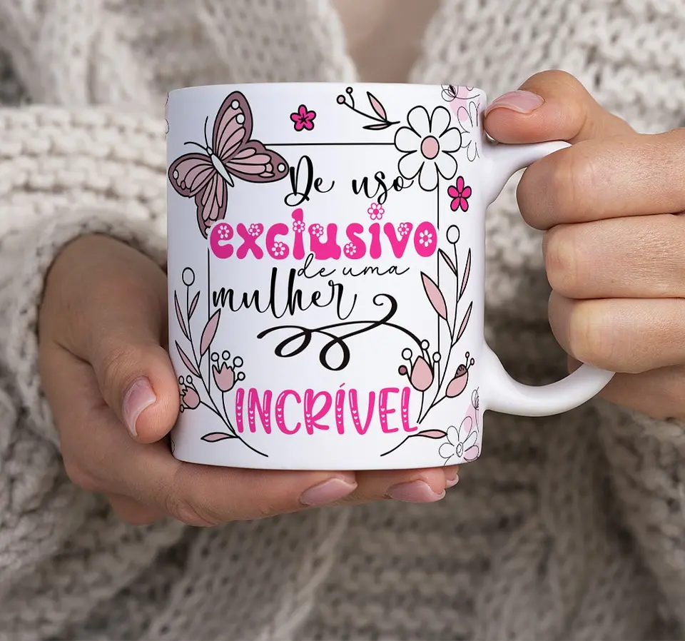 26 Artes para Caneca Alfabeto Dia das Mulheres Arquivo Editável 3