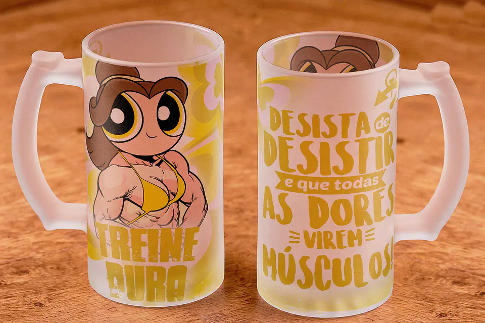 12 Artes para Copo Chopp Meninas Super Poderosas Arquivo em Jpg 5