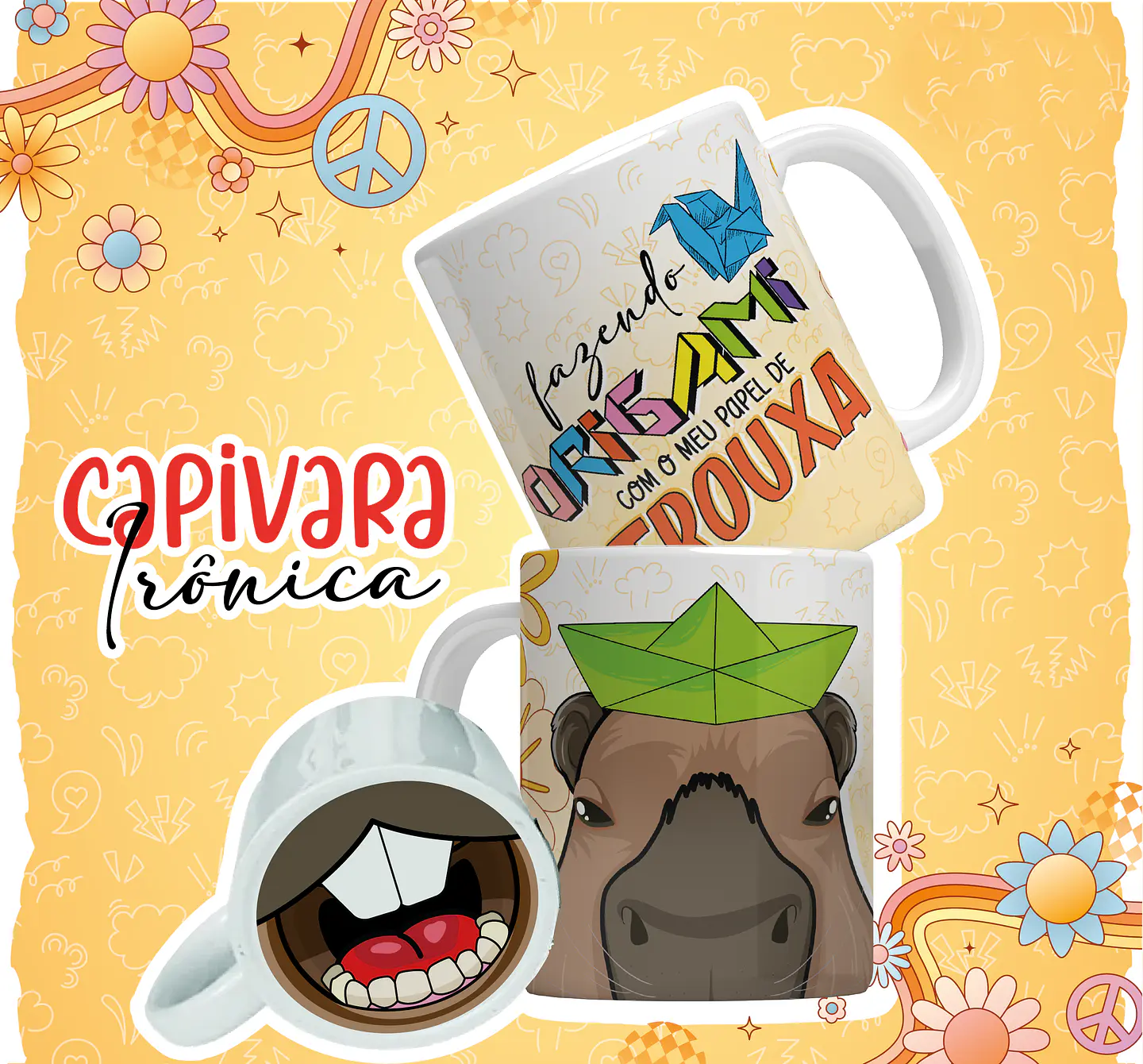 12 Artes para Caneca Capivara Debochada Arquivo em Jpg 7