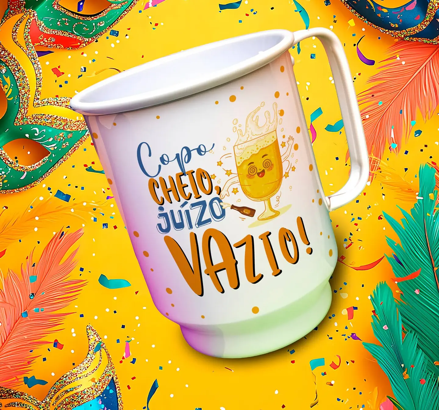 13 Artes para Copo Chopp Carnaval Arquivo Editável 7