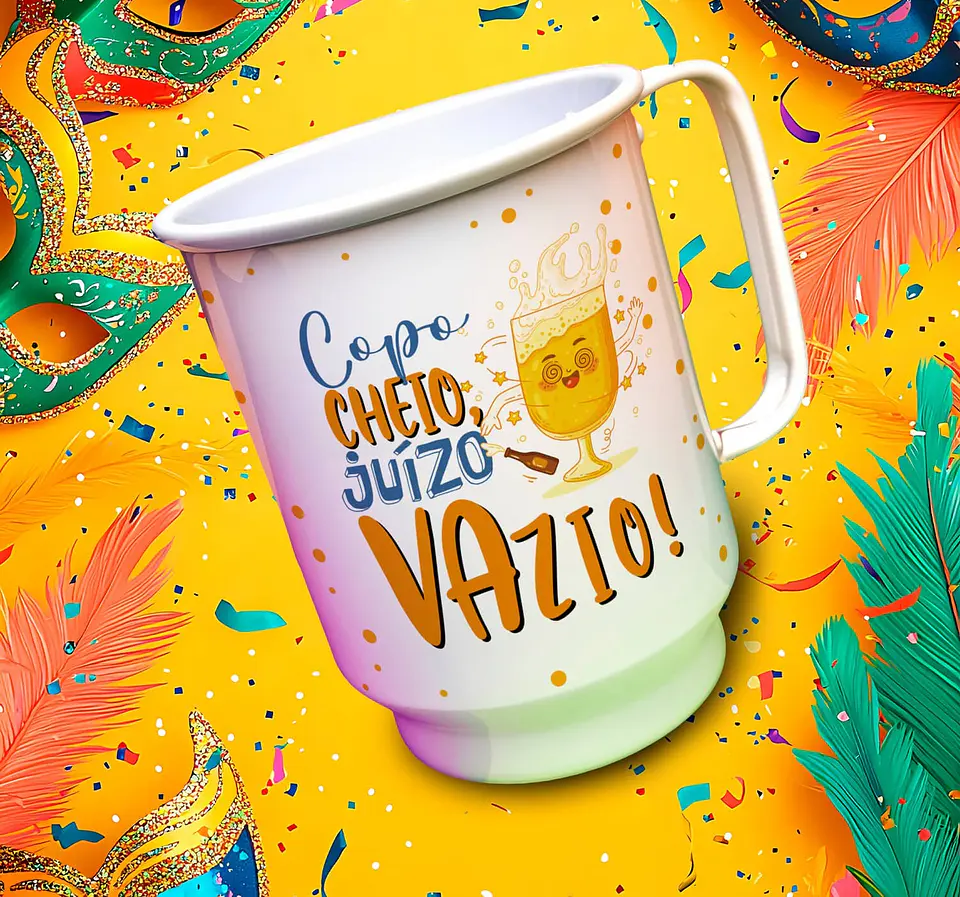 13 Artes para Copo Chopp Carnaval Arquivo Editável 7