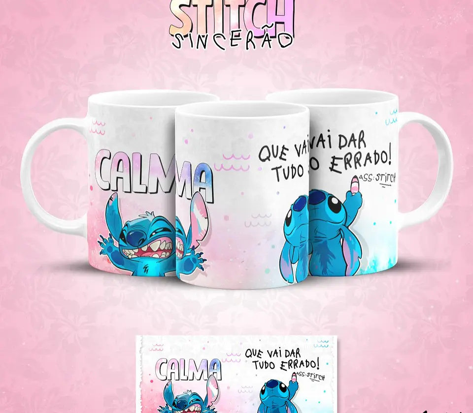 13 Artes para Caneca Stitch Sincerão Arquivo em Jpg  8